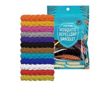 12PCS Mosquito Repellent Bracelet Jsdoin Insect Repellent Adjustable Leather Natural Insect Mosquito Bands Protection Insects up to 250 Hours Camping Accessories for Adults, Kids & Babies