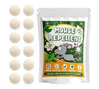 12pcs Mouse Repellent Balls,Rodent Repellent Balls,Peppermint Oil Rat Repellent,Rat Deterrent Outdoors & Indoor, Humane Rat Poison Alternative，Mice Repellent for Kitchen Bedroom Basement Car Garage