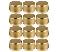 12pcs Multi-purpose Tea Storage Can Craft and Candy Canister Round Airtight Container for Tea Jewelry Beads Chic Design for Home Organization