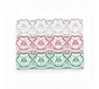12Pcs Multicolor Cat Paw Keycaps, Cute Keycaps for Mechanical Keyboard | Custom Transparent Backlit Keycaps, Lovely Clear Keycaps for Cherry MX Switches Gaming Mechanical Keyboard