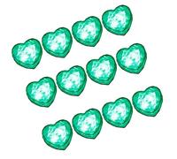 12PCS Multicolor Flashing LED Heart Ice Cubes Water Activated Party Drinking Accessories Beverage Cocktails Decorations LED Heart Ice Cubes