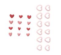 12pcs Multipurpose Small Heart Clay Cutter Accessory for Jewelry Making Cookie Decorating and More Craft Supplies Love Heart