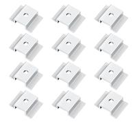12pcs Multipurpose Solar Panel Clamps Aluminum Alloy Brackets Accessory for Enhances Systems Stability On Roofs Home Solar Systems Set