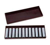 12pcs Musical Instrument Tuning Tube Violin Tuner Electric Guitar Parts Pipe Tool Erhu Part Automatic Guitar Electric Guitar Accessories Erhu Turner Tuning Tool Copper BESTonZON