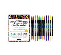 12pcs Nails Design Set Including Double Tip Quick Dry Pens 24 Color for Colorful Art Applications and Fast Drying Colorful Nail Painting Kit