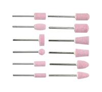 12Pcs Nails Drill Bits 3/32" Acrylic Set File Art Tools For Electric Manicure Drill Machine Gel Polish Remover Bit