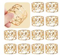 12PCS - Napkin Rings, Gold Napkin Rings Set of 12, Holiday Napkin Holders for Dining, Anniversary, Birthday, Christmas, Easter, Fall, Halloween, Thanksgiving, Party of Table Setting