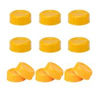 12pcs Narrow Baby Bottle Caps for Dr Brown, BPA-Free Travel Bottle Caps Leakproof Baby Bottle Storage Lids with Sealing Gasket Replacement Parts for Medela Ameda (Orange)