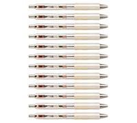 12Pcs Neutral Pen 0.5mm Point with Press Designs Retractable Writing Tool Fast Drying Ergonomic Grip for Tasks Quiet Clicks Gel Inks Pen