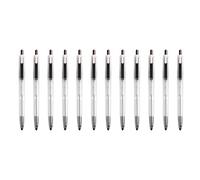 12Pcs Noise Frees Retractable Gel Pen Fast Dry Inks Not Smudges Writing Comfortable Handle for Students Professional Press Type Gel Inks