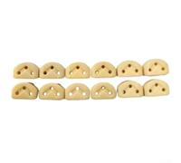 12PCS Nylon Guitar String Trees Retainers For Classical Flamenco Guitars Low Friction Design Improves Tuning Stability(Apricot)