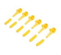 12pcs Nylon Tire Changer For Duck Head Protectors For Rim Guard Yellow Plastic Rollers To Prevent Scratch On Alloy Wheels During Mount And Demount Process In Auto Repair Shop Equipment