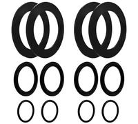 12pcs O-Ring Rubber Washer Set, 3 Styles Large Strainer Rubber Washer Replacement Parts for Intex Pool Plunger Valves 10745, 10262, 10255 (Black)