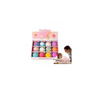 12pcs Ocean Toy Bath Salt Ball Sleeve Box Bath Bombs, 2026 Surprise BathBombs Bubble Treasure Baths Bombs, Fun Educational Fizzy Gift Set for Birthday Holiday (Multicolor-Land)