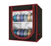 12pcs Organizers for 3D Printing Filament Double Cover Construction Reduces Frictions Holds 12 Rolls Portable for Travel Filament Protections Box