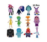 (12Pcs) Out Inside 2 Pvc Figures Model Doll Cake Decor Statues Display Kids Collections