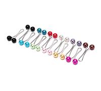 12Pcs/Pack Women Scarves Clip Pin Hijab Fashion Yarn Scarf Clip Stainless Steel U Clips Colored Imitation Headpiece