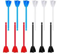 12pcs Paint Mixer Drill Attachment with Helix Paddle and Hexagonal Shaft | ABS Propeller Design, Stirs Thin or Thick Fluids, Suitable for Latex Buckets, Garage Projects and DIY Painting