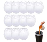 12Pcs Paint Strainer Bag 1 Gallon Fine Mesh Nylon Filters for Emulsion, White