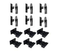 12PCS Panel Clips Push in Plinth Clips Fasteners Fittings, ABS Quick Fitting Furniture Panel Board Connector Set, Kitchen Drawer Front Fixing Brackets for Cabinets, Wardrobe, Cupboard, Table Assembly