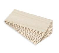 12PCS Paulownia Wood Sheets for Craft DIY: 200×100×1mm Thin Plywood Sheet - Unfinished Wood Board Sheets for Home Decoration, Woodcraft Model, Painting and Engraving
