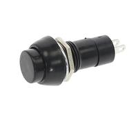 12Pcs PBS-11A PBS-11B Push Button Switch 12mm Latching/Momentary 2Pin 3A 250V AC Multi-Color(Black,Momentary)