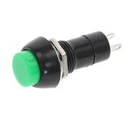 12Pcs PBS-11A PBS-11B Push Button Switch 12mm Latching/Momentary 2Pin 3A 250V AC Multi-Color(Green,Self-Locking)