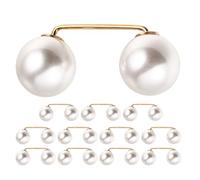 12pcs Pearl Pant Hem Clips Adjustable Waist Tightener Pins