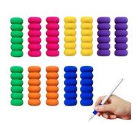 12PCS Pencil Grips for Children 6 Colours Sponge Easy Grip Ergonomic Writing Training Grip Pen Holder Grips Pencil Grips Pen Grips for Handwriting Suitable for Student Adult to Reduce Finger Pressure