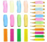 12Pcs Pencil Grips for Children, Children's Silicone Pen Grips Foam Pen Grips, Ergonomic Posture Correction Writing Aid for Left & Right Handed Kids, Toddlers, Pre-Schoolers, Adults (3 Styles)