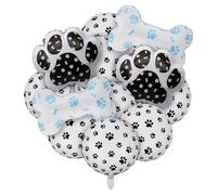 12Pcs Pet Dog Balloons Kit, Dog Paw Print Balloon,Bone Balloon,for Children's Birthday Party Farm Theme Decorations,Farm Rodeo Western Baby Shower Birthday Party Decorations