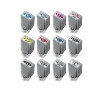 12PCS PFI-4100 Ink Cartridges Compatible For Canon ImagePROGRAF PRO-1100 | 80ML/Cartridge, Ink Supply, Photo Printing