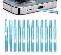 12pcs Phone Cleaning Kit, Anti-Clogging Bristles | Hook Charging Port Cleaning Brush, Dust Removal Charger USB C Cleaner Tool for Mobile Phone Earbud Speaker Headphone (Blue)