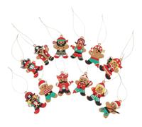 12pcs Pirate Gingerbread Man Christmas Hanging Ornament
