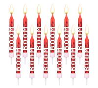 12pcs Pixel Birthday Candles, Cool Creative Pixel Torch Candles Cartoon Themed Cake Toppers for Happy Birthday Graduation Wedding Celebration Supplies Decorations Decor