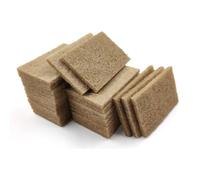 12PCS Plant-Based Scouring Pads for Dishes Coconut Husk Non Scratch Scrub Pads Natural Kitchen Scrubbing Pads for Pots & Pans Eco Friendly Non Abrasive Dish Scrubber Pads