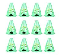 12PCS Plant Protection Covers with Round Transparent Bell Shape, Reusable Plastic Shields for Garden and Indoor Use Against Weather Damage