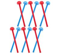 12pcs Plastic Bird Cage Perch Stand for Canary and Parrot Exercise | Universal Cage Fit, Easy Fixing on Bars, Balance and Coordination Practice, Plastic Stand Stick Accessory
