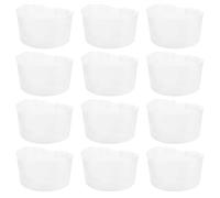 12pcs Plastic Bird Feeder House, Semicircle Cage Trough | Blue Feeding and Water Cup, for Canaries and Budgies, Cleaner Care in Bird Cages