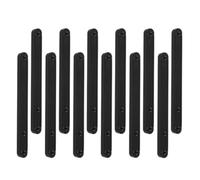 12pcs Plastic Bottom Mount Drawer Slides for Kitchen and Dressers | Black Integrated Rails, Smooth Operation, Bulk Set, for Home DIY and Office Furniture Repair