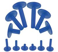 12pcs Plastic Cymbal Sleeves for Drum Sets Stylish Blue Accessories | Stand Sleeve Set, Extends Service Life and Protects the Drum, Suitable for Different Types of Sets
