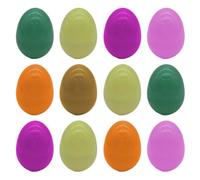 12pcs Plastic Easter Eggshells, Openable Decorative Party Pieces