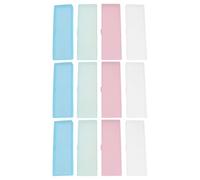 12pcs Plastic Pencil Case for Students and Teachers, 18x6x2.5cm | PP Stackable Storage, Easy Carry for School, Backpack Organization, Crayons and USB Flash Drives