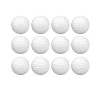 12Pcs Plastic Practice Golf Balls - Lightweight & Durable, 42mm Foam Golf Training Balls for Indoor/Outdoor Swing Practice, Perfect for Kids & Beginners (Airflow Design for Realistic Flight)