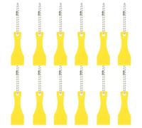12pcs Plastic Scratcher Tool for Lottery Tickets, Portable Lightweight Scraper with Keychain, Multipurpose Card Scratcher for DIY Lottery Games