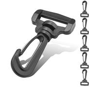 12PCS Plastic Snap Hook Swivel Clip for Straps, 1 Inch Plastic Rotary Hook Shoulder Bag Strap Clip Backpack Webbing Hooks, Water Bottle Carrier with Strap, Purse Strap Clasp Replacement