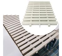 12pcs Pool Overflow Grate - 7x39in Plastic Drainage System for Deck & Gutter Easy Installation Ideal for Effective Water Management & Pool Maintenance
