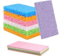 12PCS Pop Up Eco Sponges, Biodegradable Sponges Washing Up, Natural Cellulose, Eco Washing Up Sponge for Dish, Household, Cookware, Bathroom