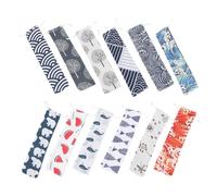 12pcs Portable Bag Cotton Linen Drawstring Storage