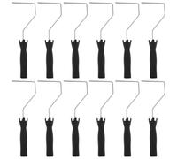 12Pcs PP Mini Paint Roller Handle Flexible Control Paint Roller Brush Handle Labor Saving Samll Painting Brush Frame for Wall